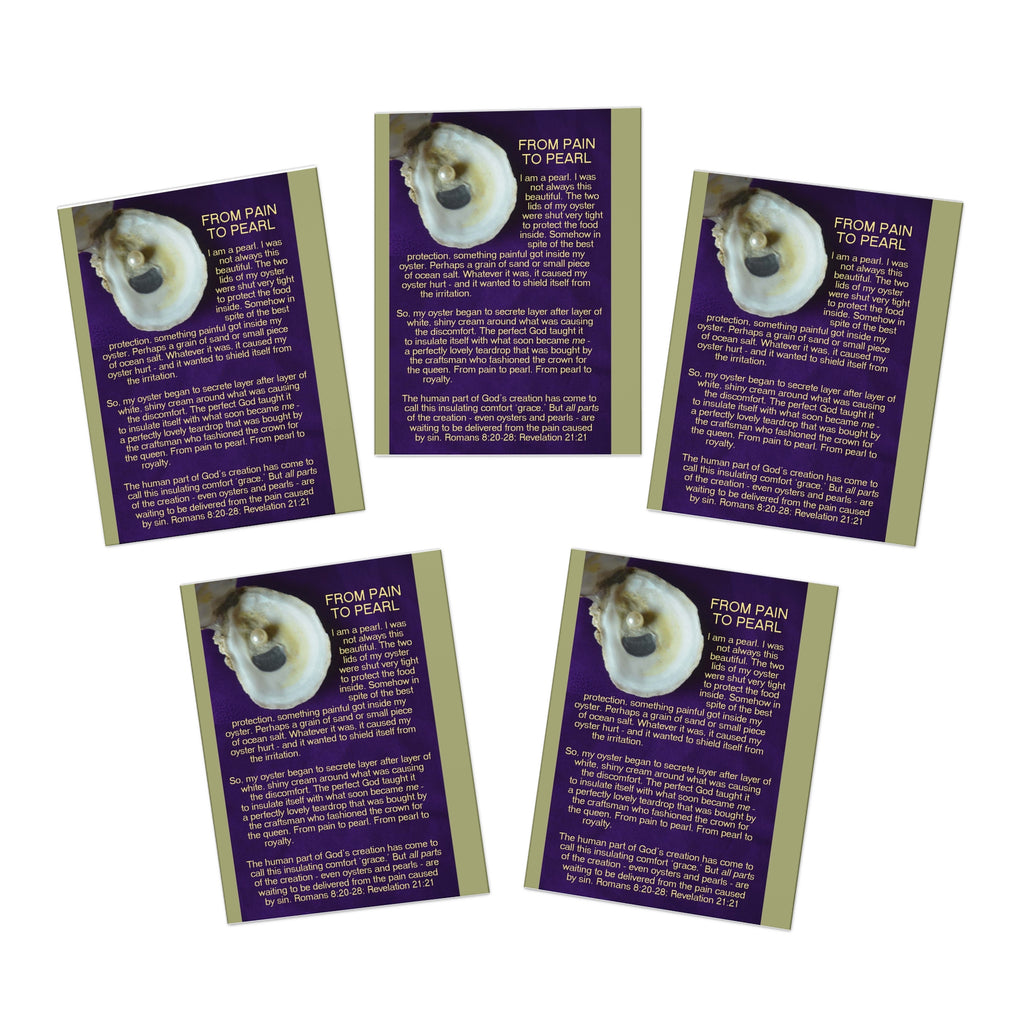 PAIN TO PEARL Greeting Cards (5-Pack)